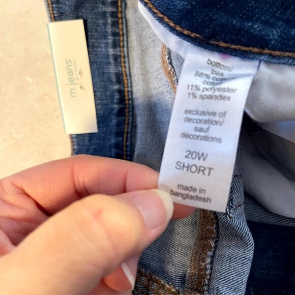 NWT Maurices Women's Jeans M Jeans 20W Classic Straight, Short, Mid Rise - Picture 10 of 12